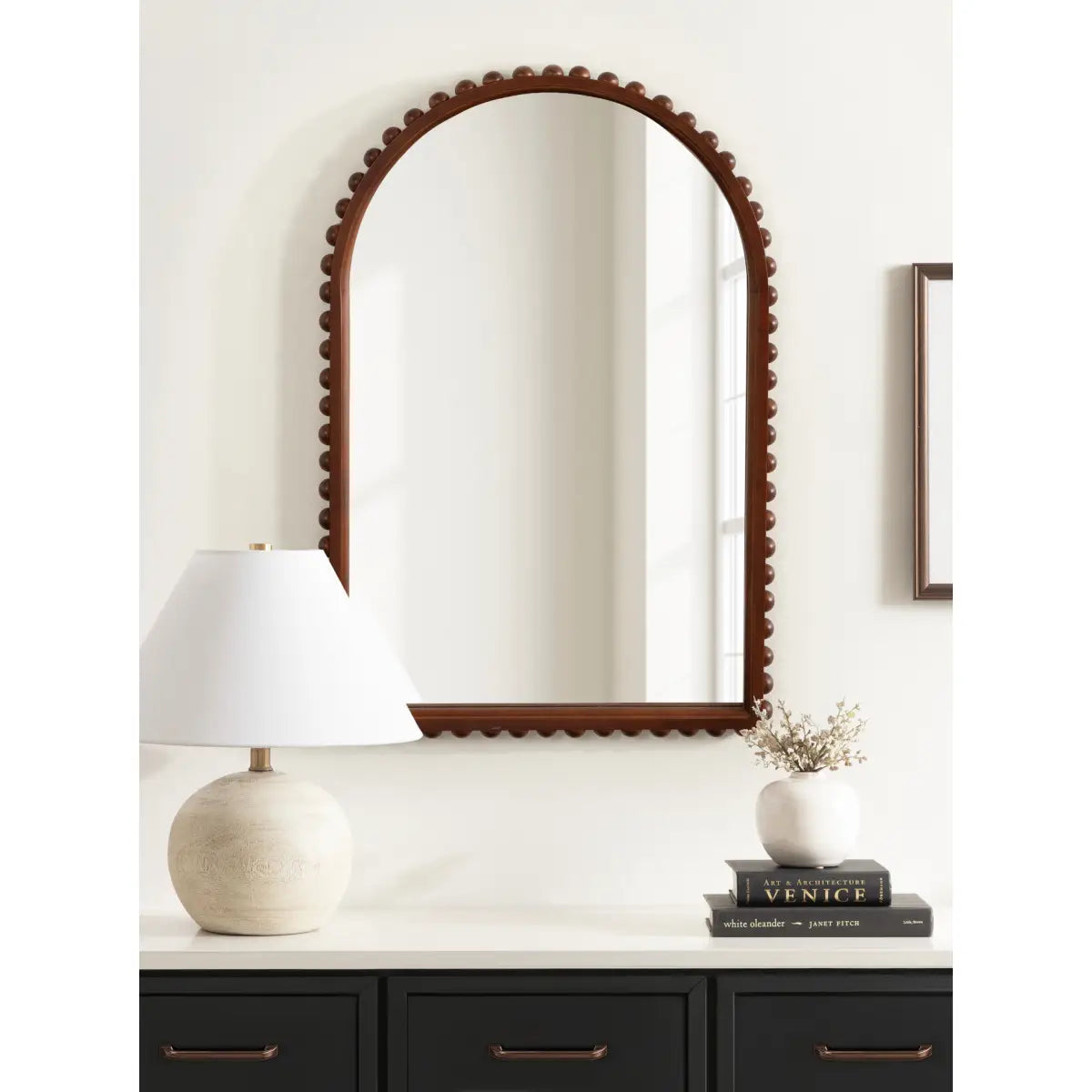 Beadbrook Beaded Arch Wall Mirror - kateandlaurel
