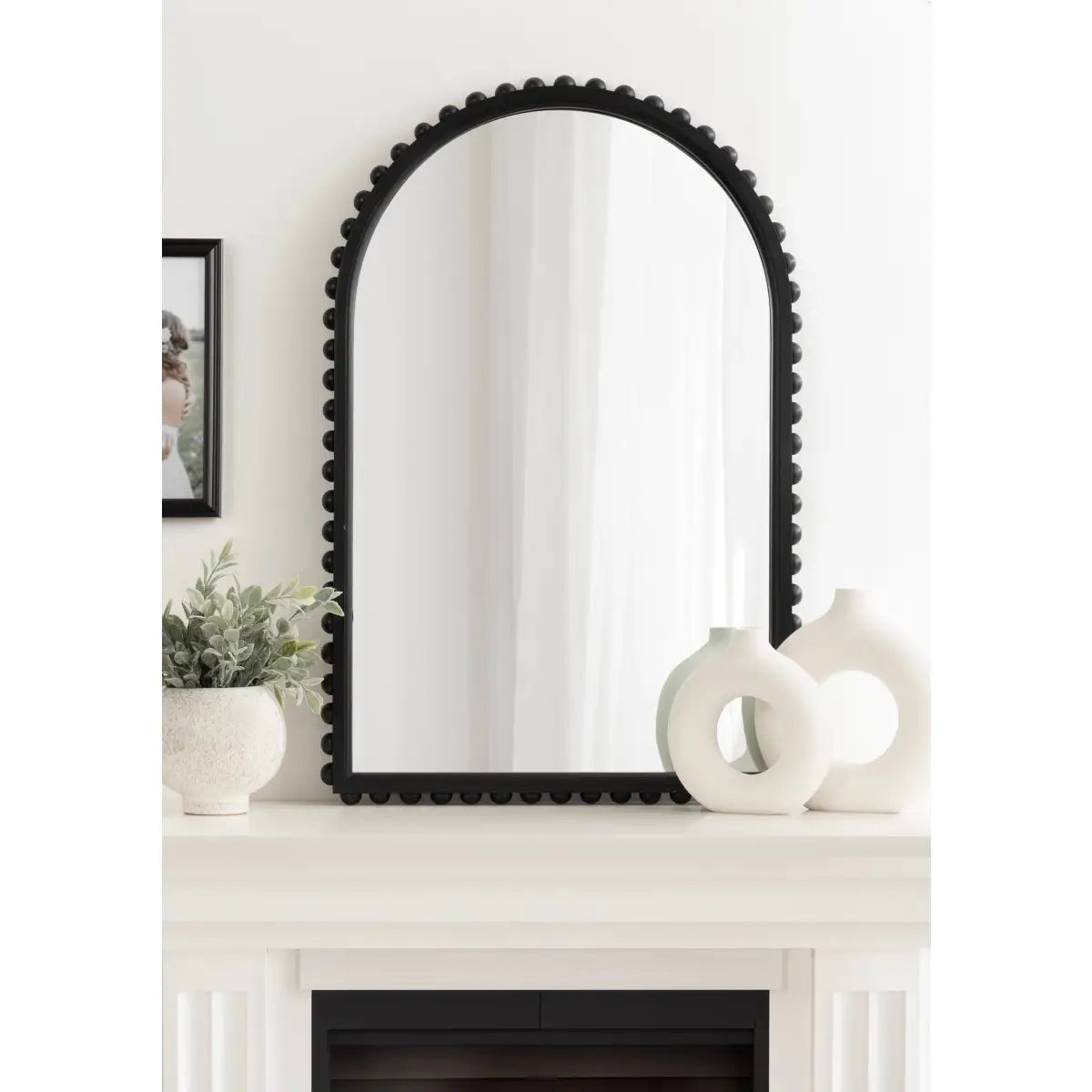 Beadbrook Beaded Arch Wall Mirror - kateandlaurel