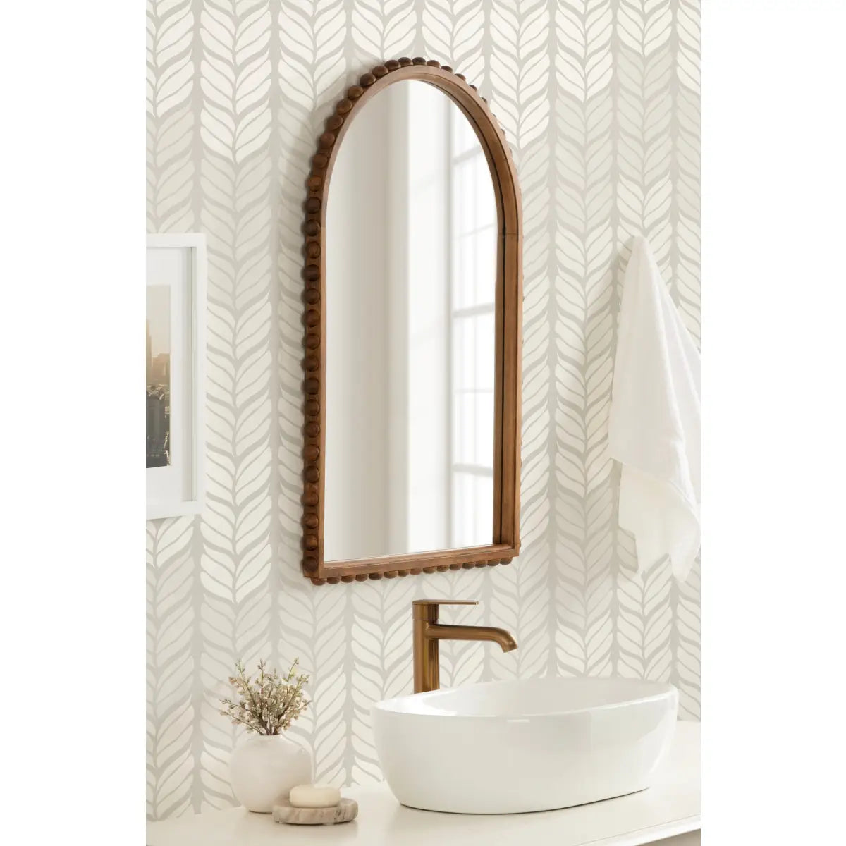 Beadbrook Beaded Arch Wall Mirror - kateandlaurel