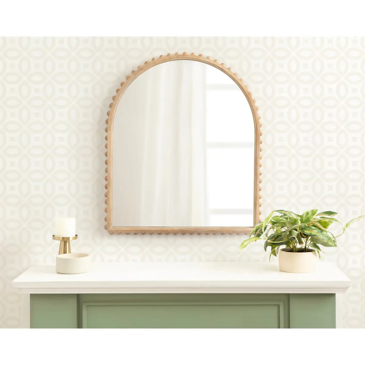 Beadbrook Beaded Arch Wall Mirror - kateandlaurel