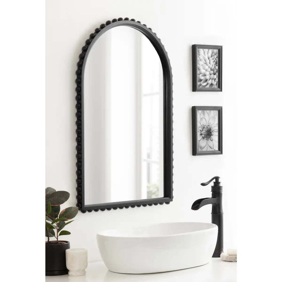 Beadbrook Beaded Arch Wall Mirror - kateandlaurel