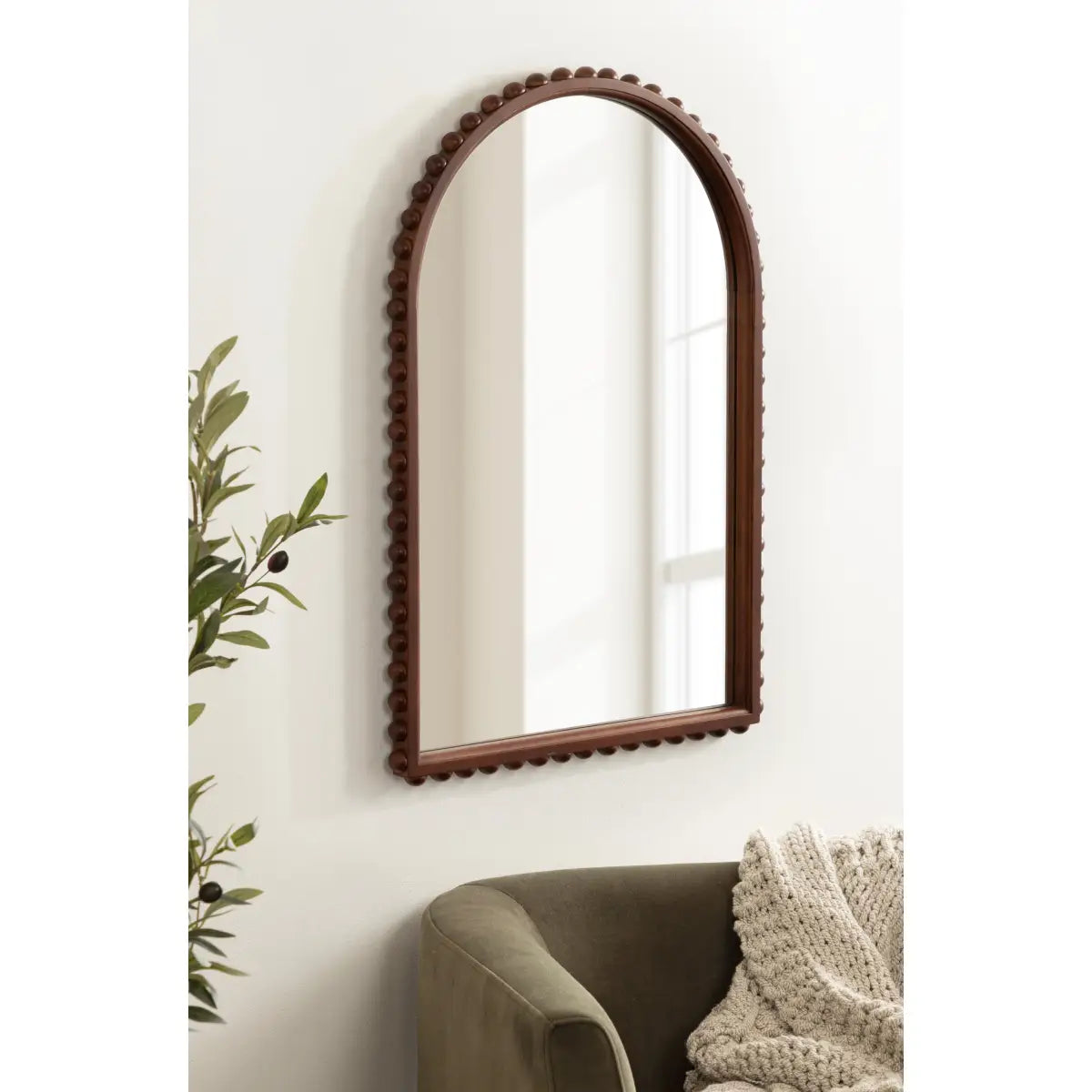 Beadbrook Beaded Arch Wall Mirror - kateandlaurel