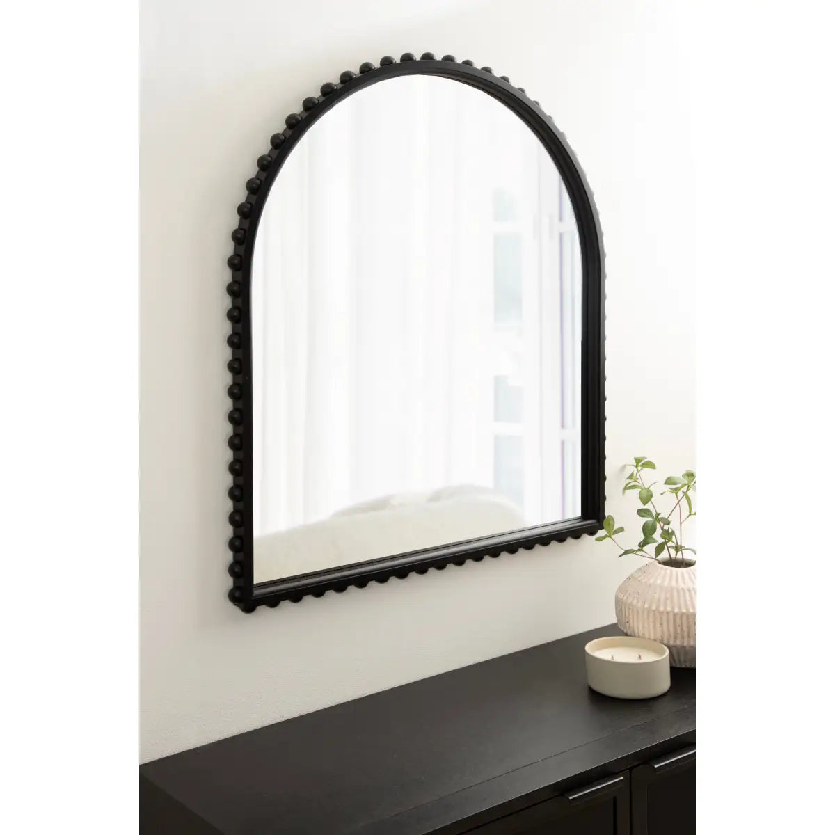 Beadbrook Beaded Arch Wall Mirror - kateandlaurel