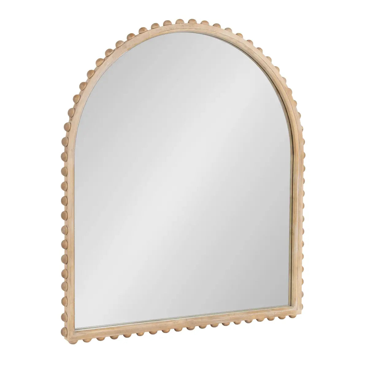 Beadbrook Beaded Arch Wall Mirror - Natural / 28x32 - kateandlaurel