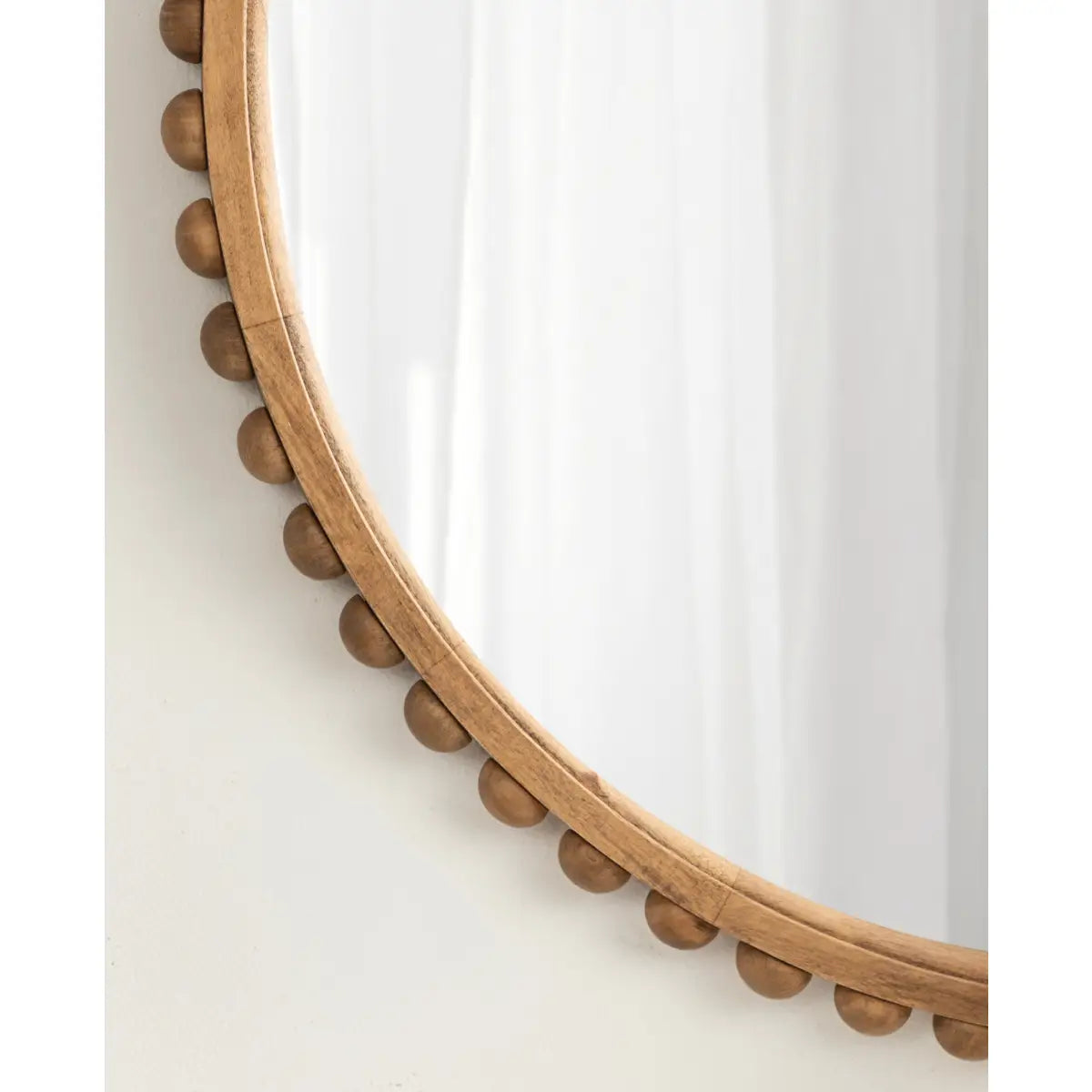 Beadbrook Beaded Round Wall Mirror - kateandlaurel