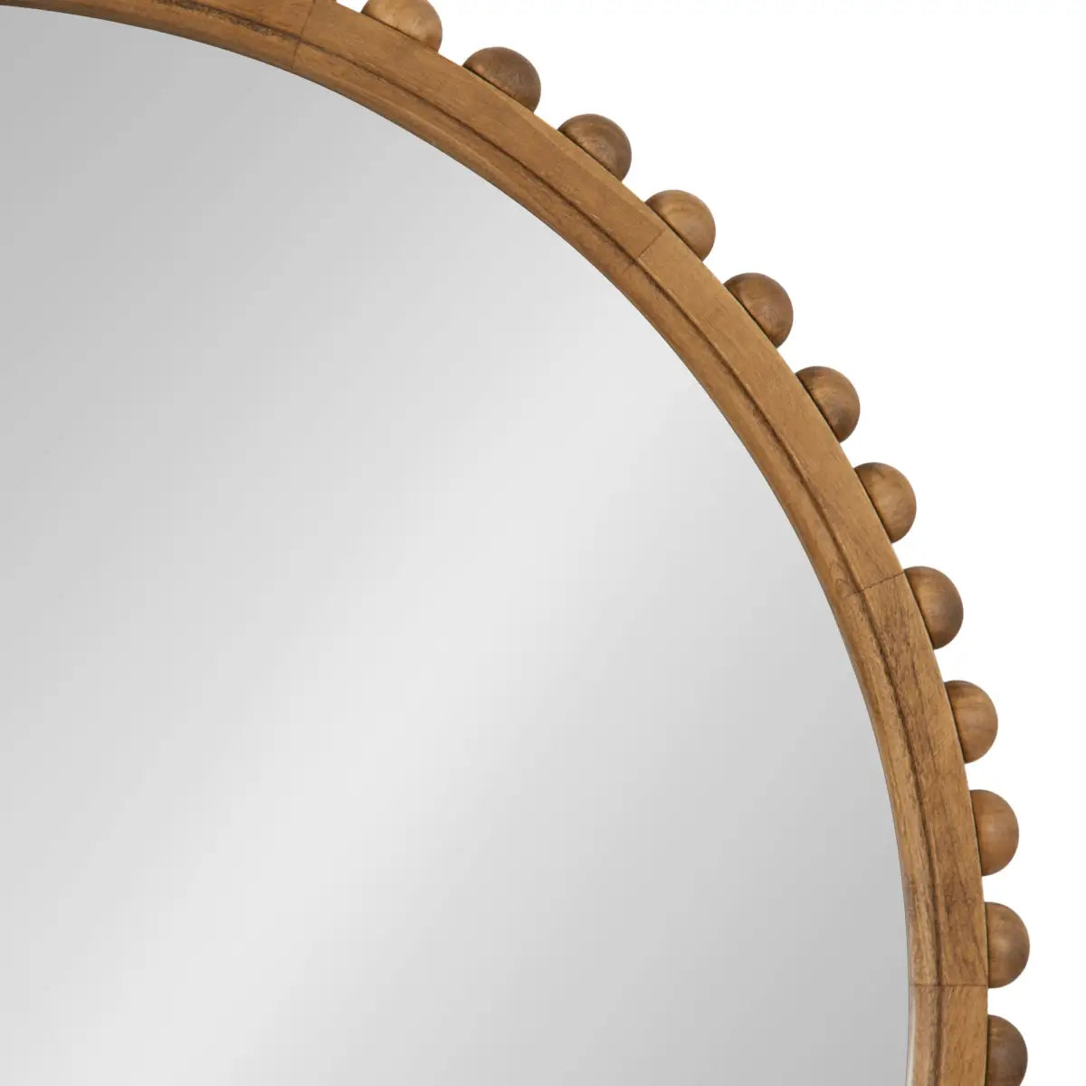 Beadbrook Beaded Round Wall Mirror - kateandlaurel