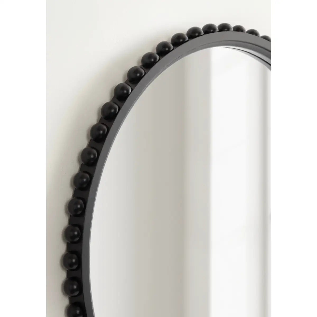 Beadbrook Beaded Round Wall Mirror - kateandlaurel