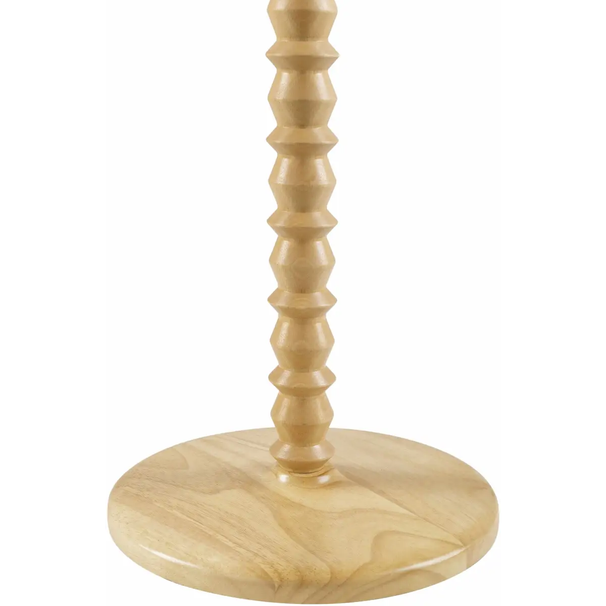 Beaded Wood Floor Lamp with Drum Shade - 61’’H x 16’’W x 16’’D Clip Point - Boutique Rugs