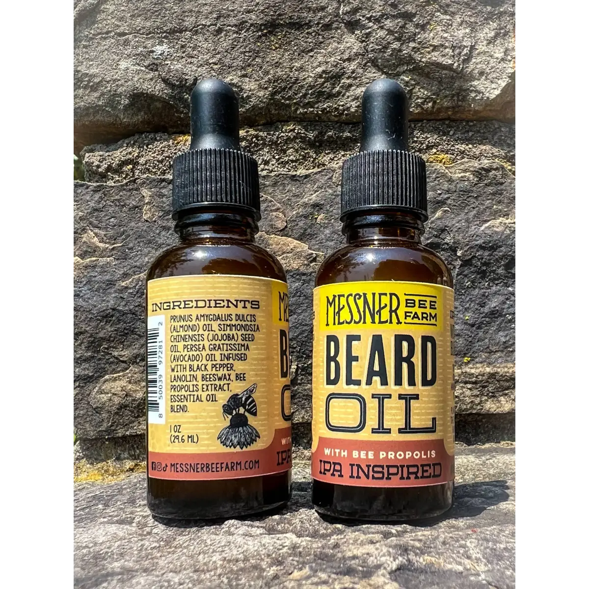 Beard Oil - IPA - Made with Beeswax Propolis and Lanolin - Messner Bee Farm