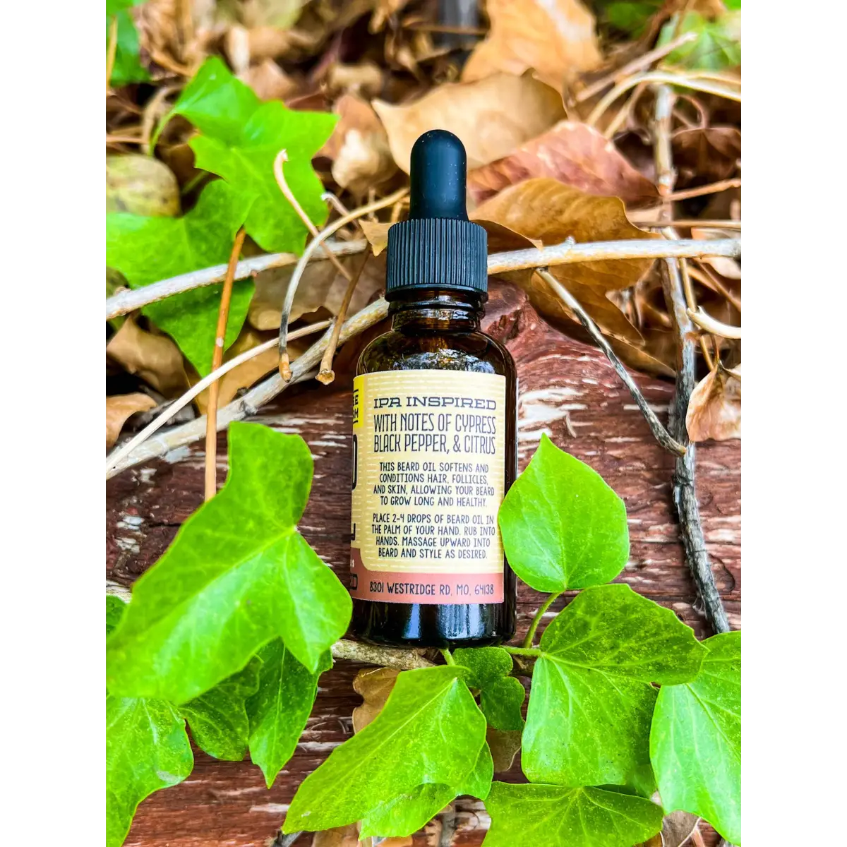 Beard Oil - IPA - Made with Beeswax Propolis and Lanolin - Messner Bee Farm