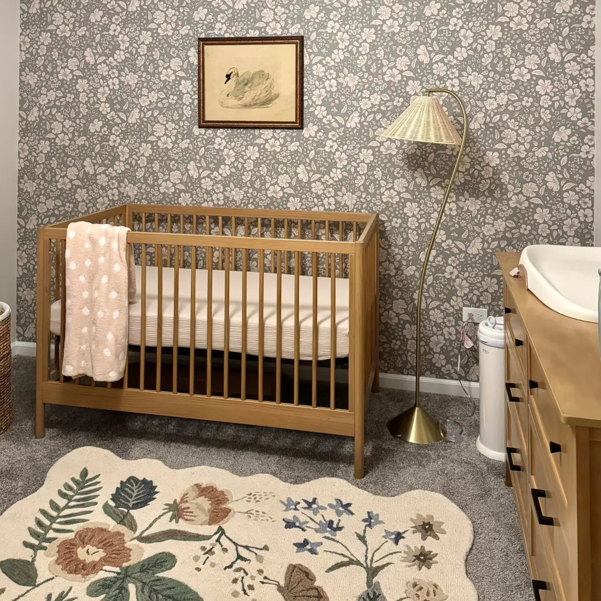 Beatrice Wallpaper - Bold Detailed Flowers - by Daphne and Sage - Loomwell Home Goods