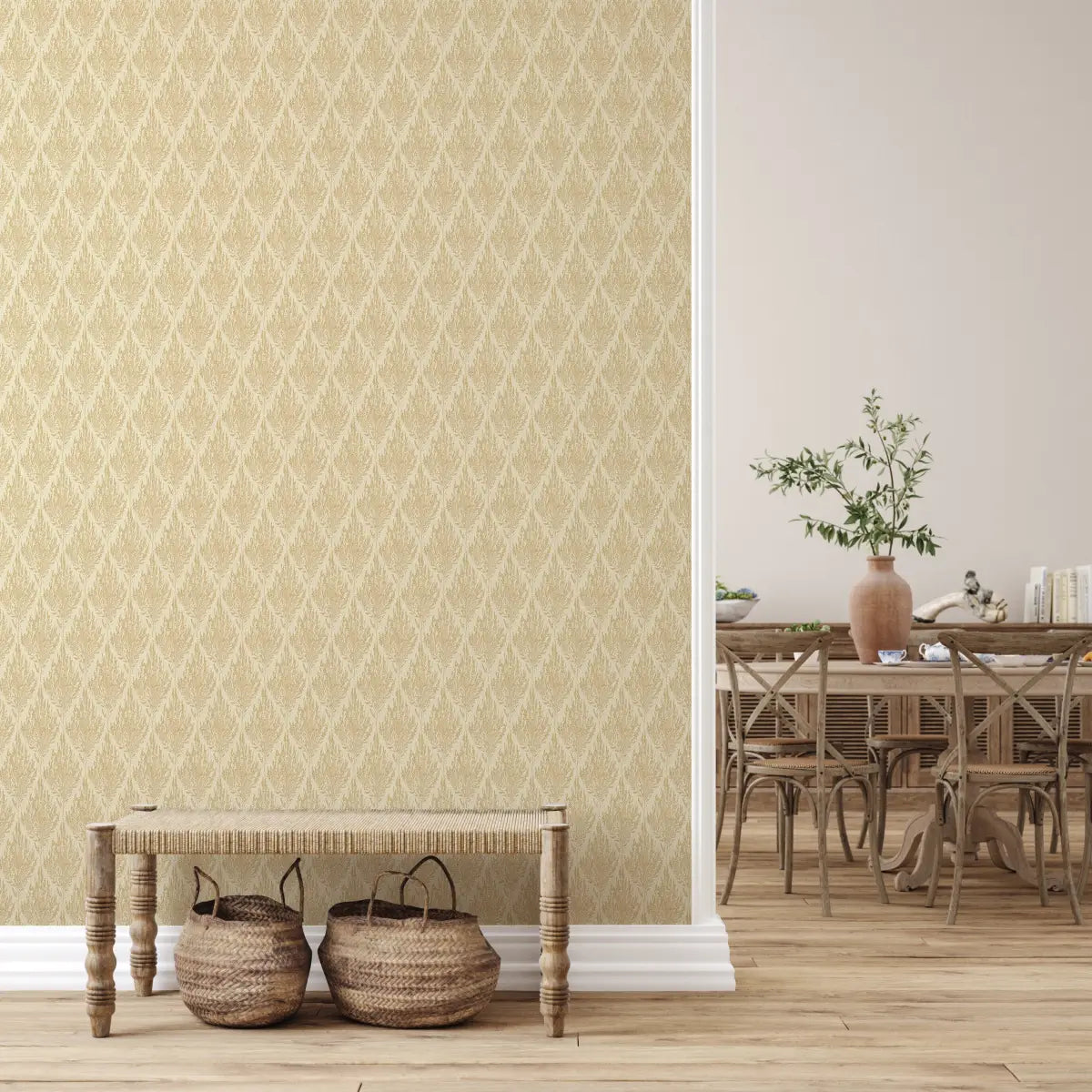 Beatrix Wallpaper - Abstract Diamonds - by Marie Erstad Studio - Loomwell Home Goods