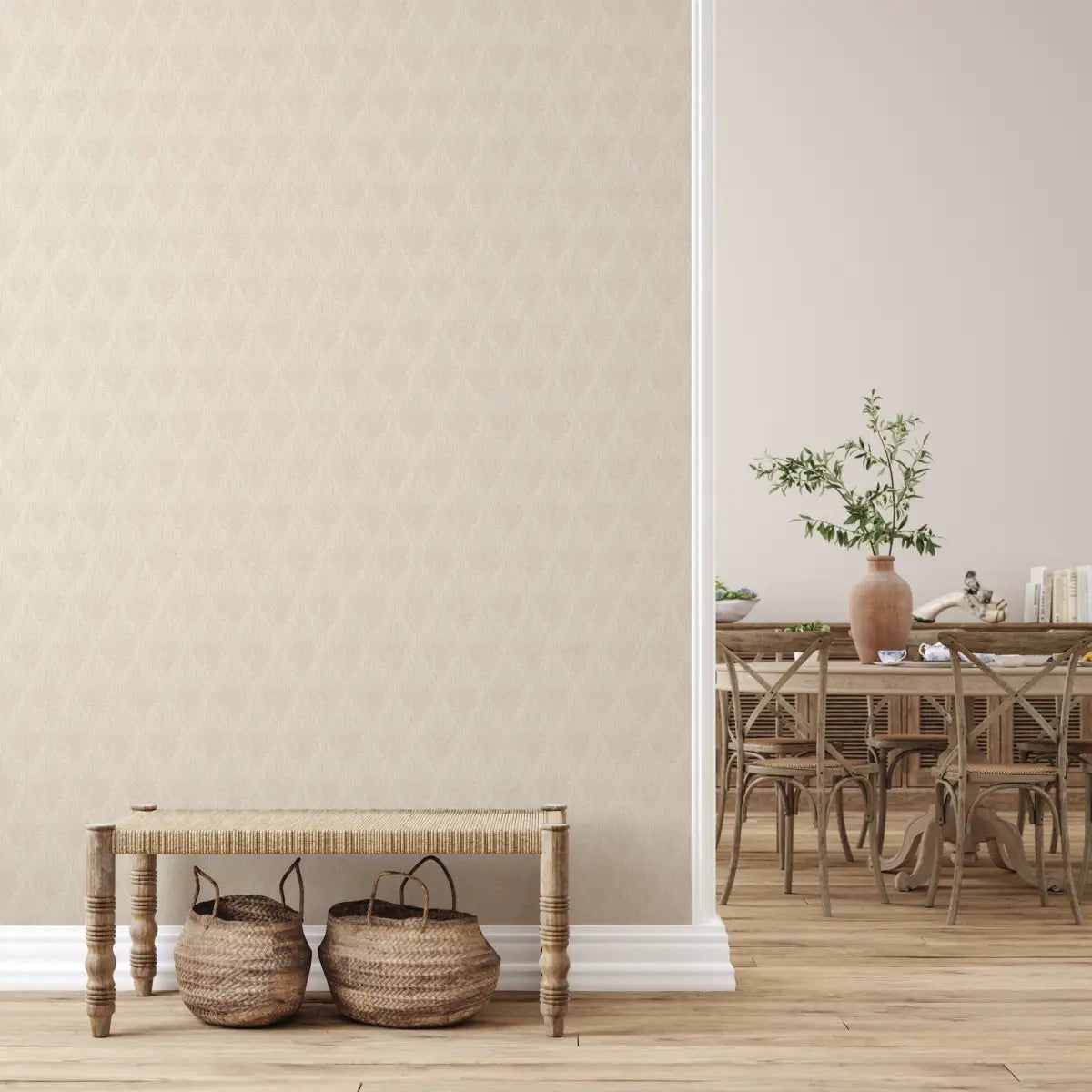 Beatrix Wallpaper - Abstract Diamonds - by Marie Erstad Studio - Loomwell Home Goods
