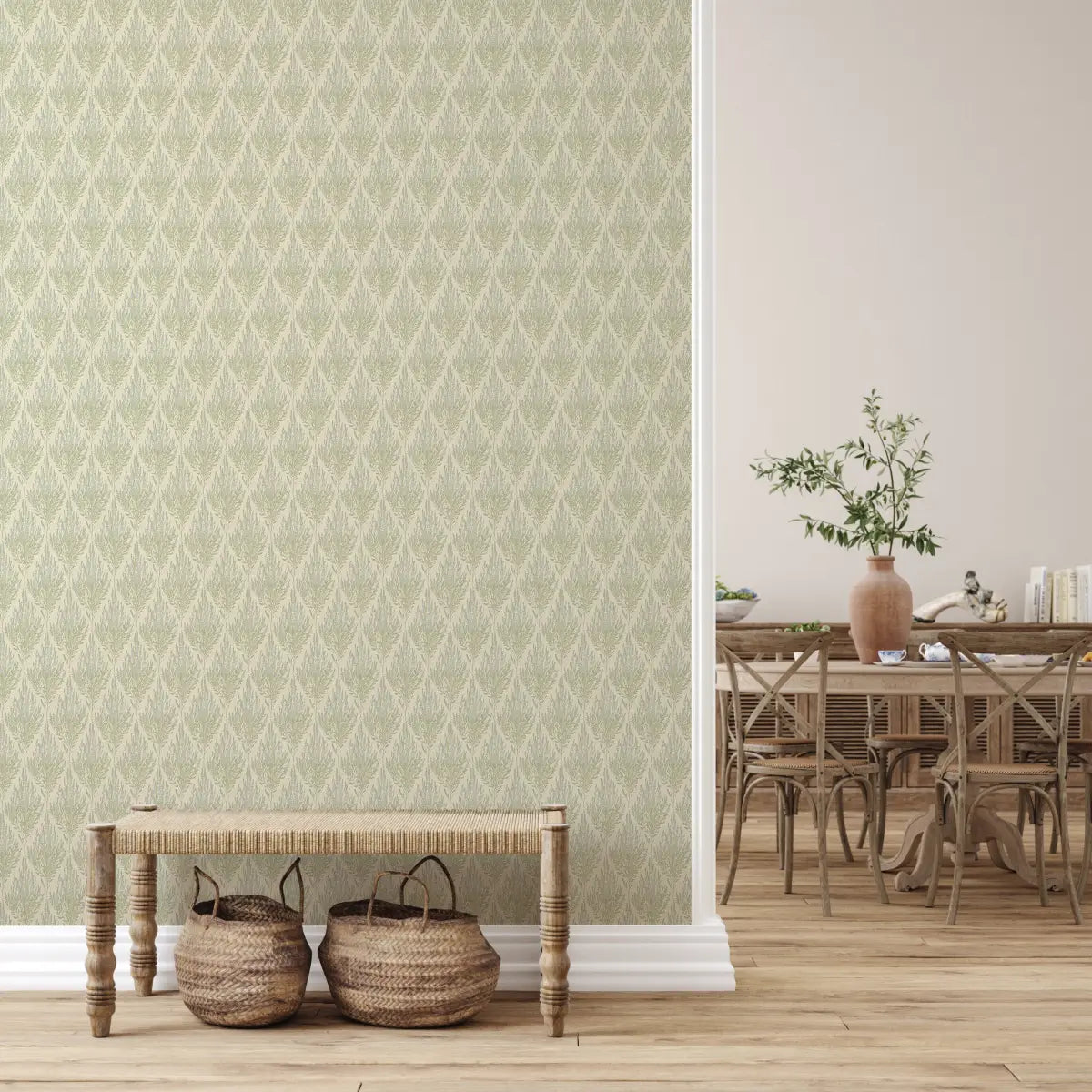 Beatrix Wallpaper - Abstract Diamonds - by Marie Erstad Studio - Loomwell Home Goods