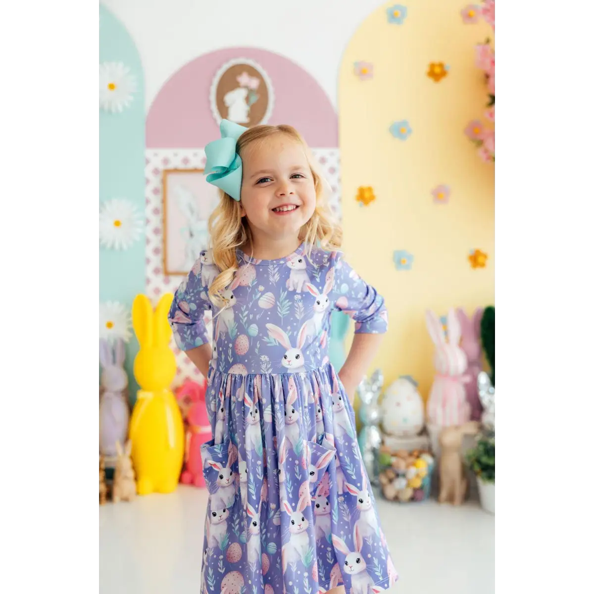 Pocket Twirl Dress - Beautiful Bunnies - Spring and Easter - Mila & Rose ®