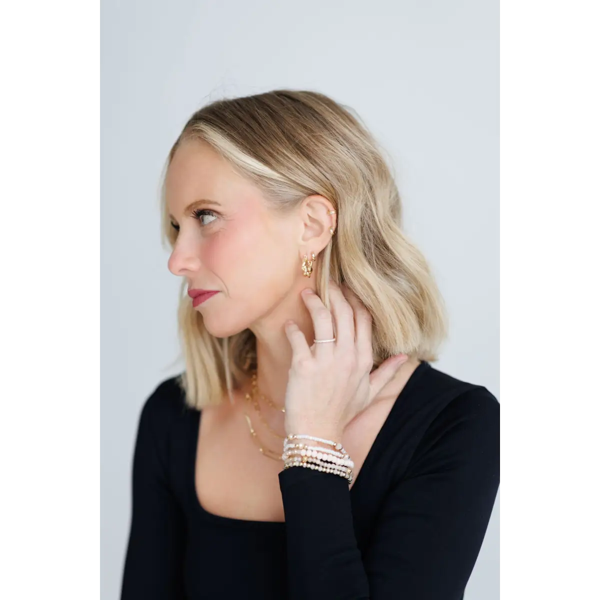 Chunky Gold Twist Earrings - Rooted Home Goods