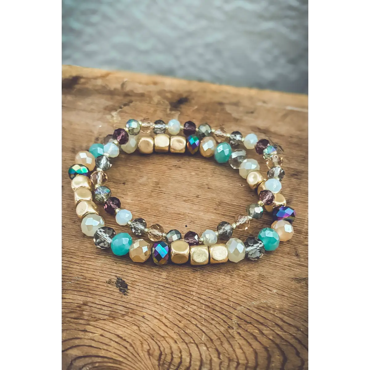 Colorful Stacking Bead Bracelet Set - Rooted Home Goods