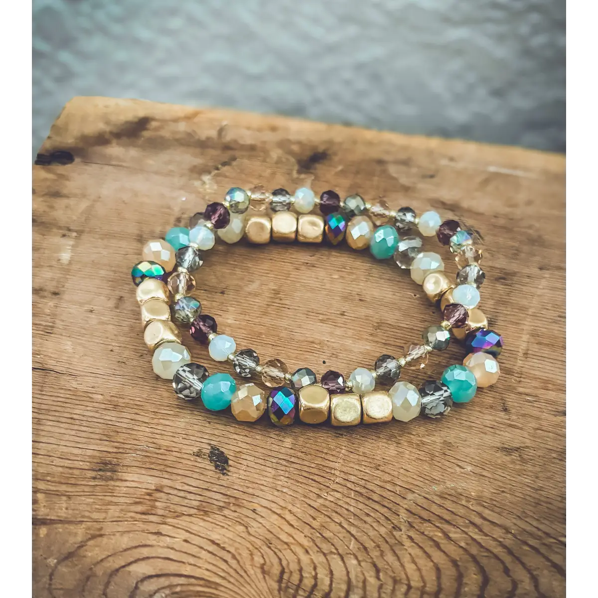 Colorful Stacking Bead Bracelet Set - Rooted Home Goods