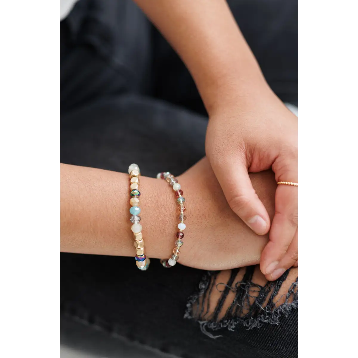 Colorful Stacking Bead Bracelet Set - Rooted Home Goods