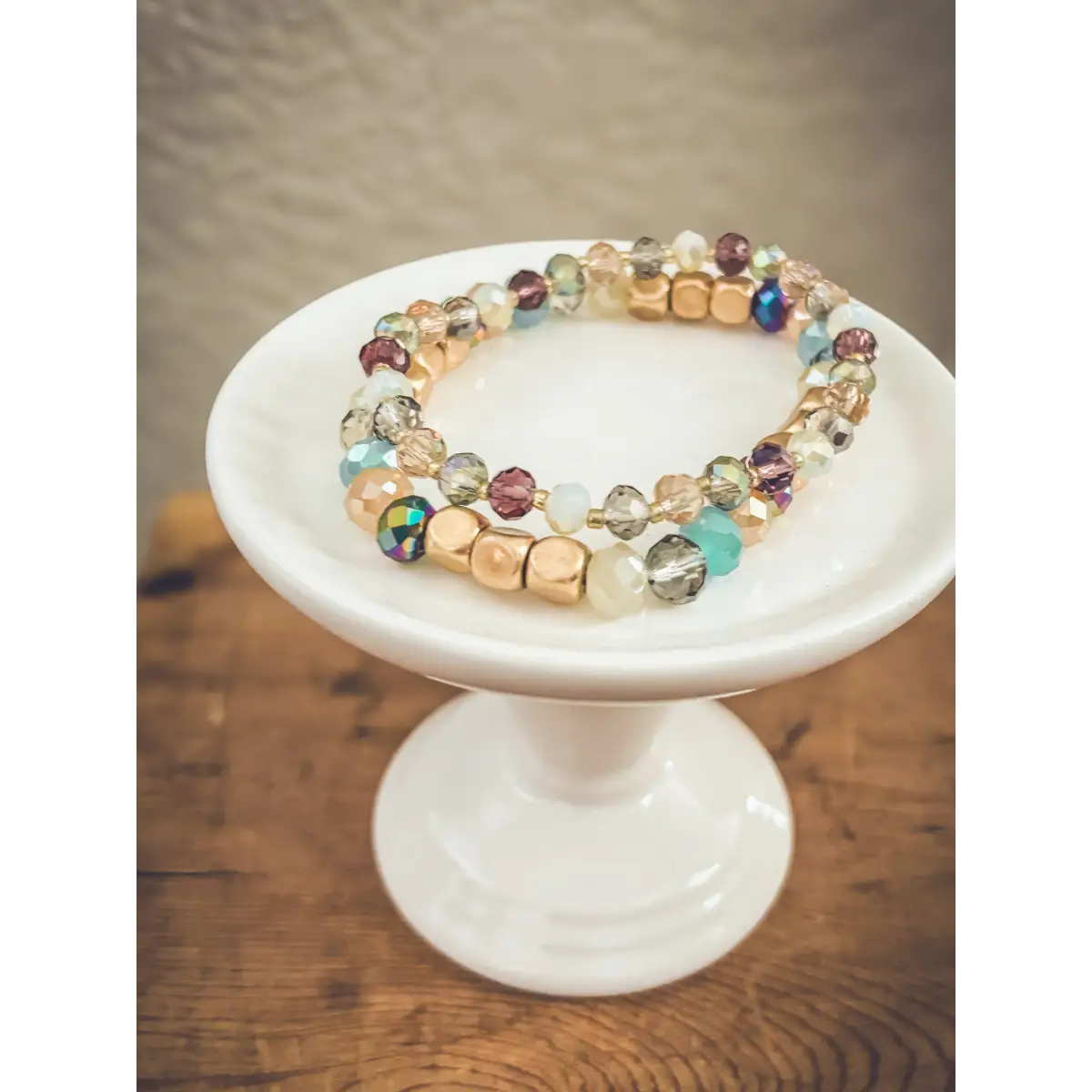 Colorful Stacking Bead Bracelet Set - Rooted Home Goods