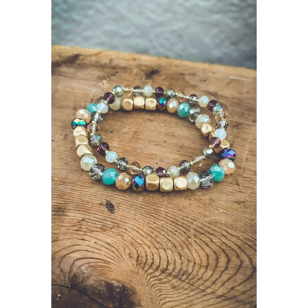 Colorful Stacking Bead Bracelet Set - Rooted Home Goods