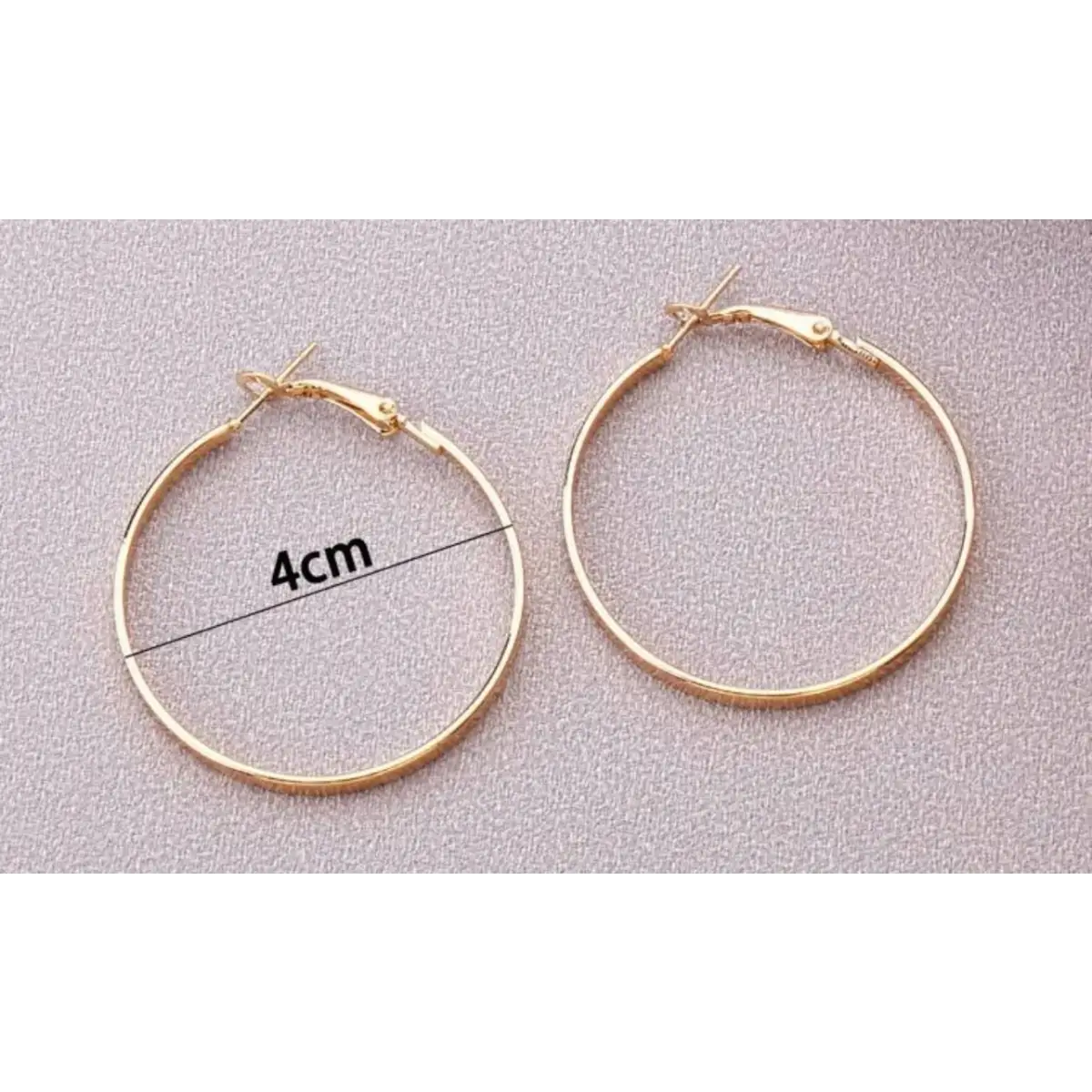 Flat Gold Hoop Earrings - Rooted Home Goods