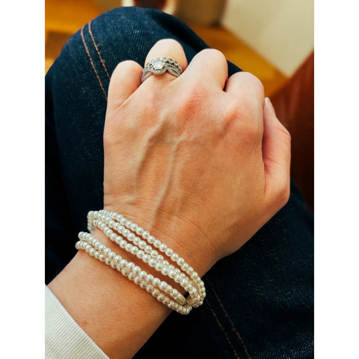 Pearl Multi Strand Bracelet - Rooted Home Goods