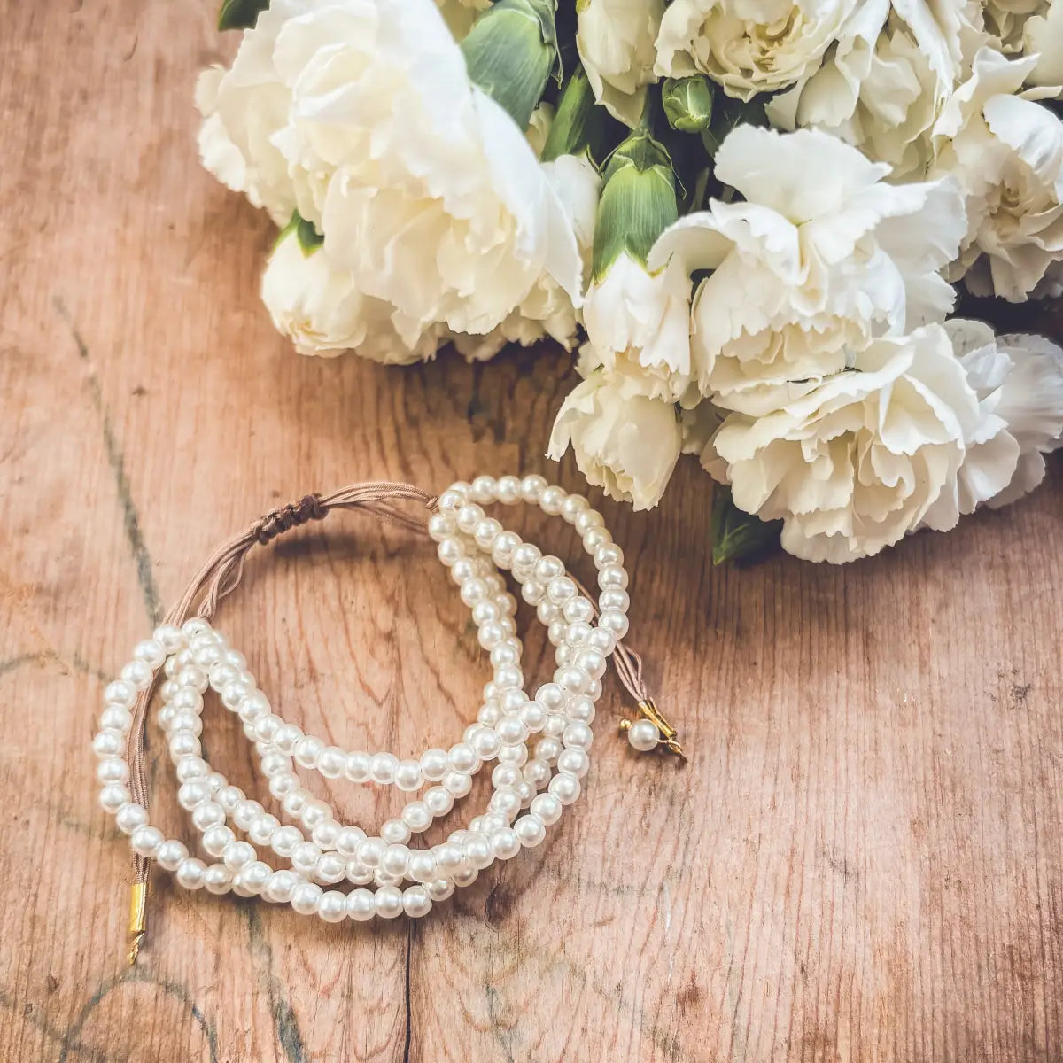 Pearl Multi Strand Bracelet - Rooted Home Goods