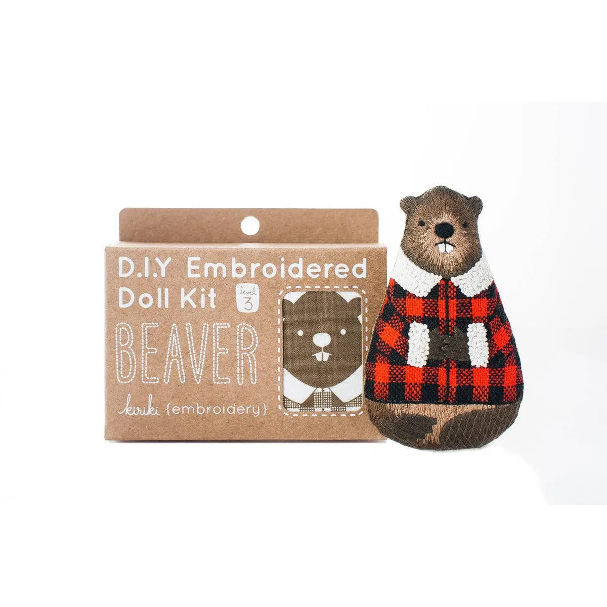 Beaver - Embroidery Kit - Kiriki Press