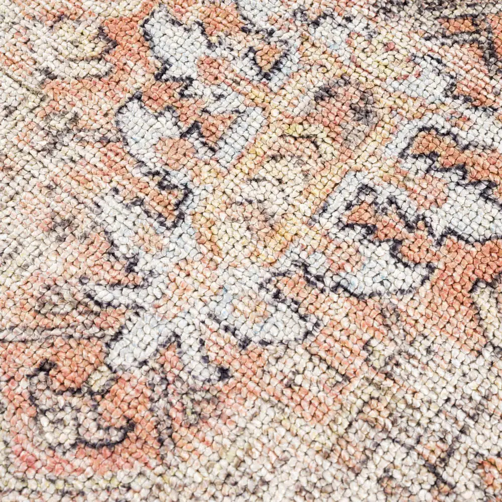 Beck Peach Washable Area Rug - 2’7’’ x 4’ Rectangle - Boutique Rugs