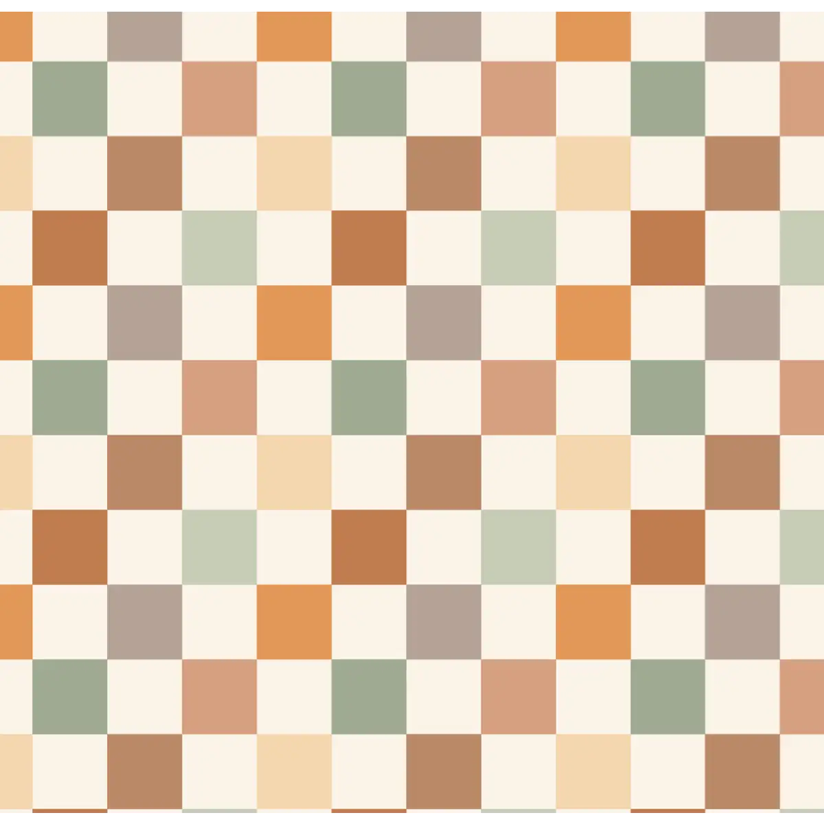 Beck Wallpaper - Multicolor Checkerboard - Sample 1 foot by 1 foot - Loomwell Home Goods