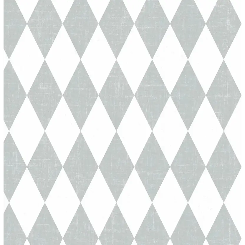 Becker Wallpaper - Diamond Harlequin - by Brittany Polatis Design - 2 feet by 9 feet / Teal / Large - Loomwell Home