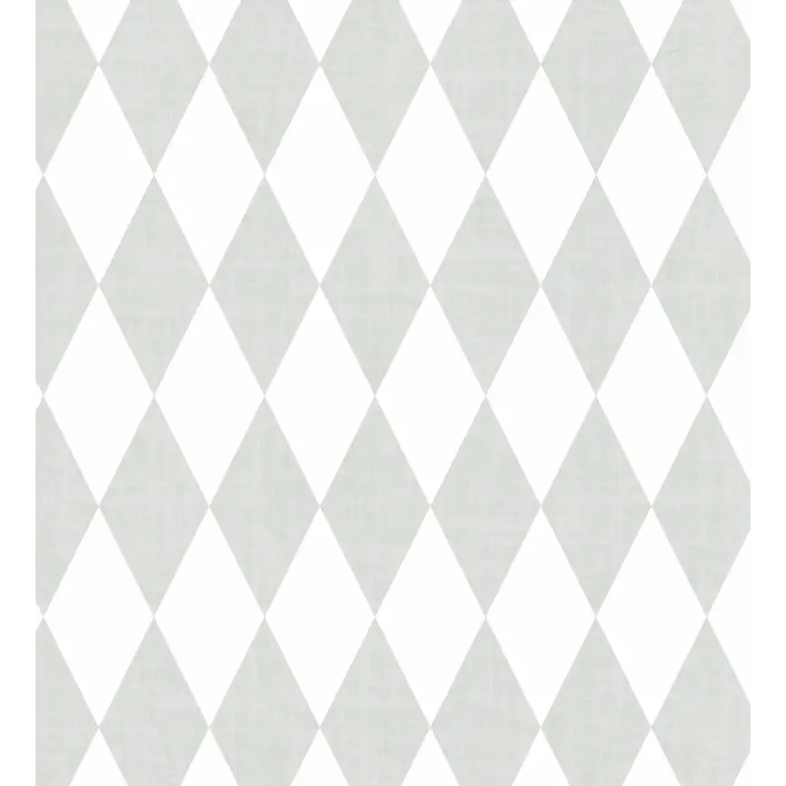 Becker Wallpaper - Diamond Harlequin - by Brittany Polatis Design - 2 feet by 9 feet / Sea Salt / Large - Loomwell Home