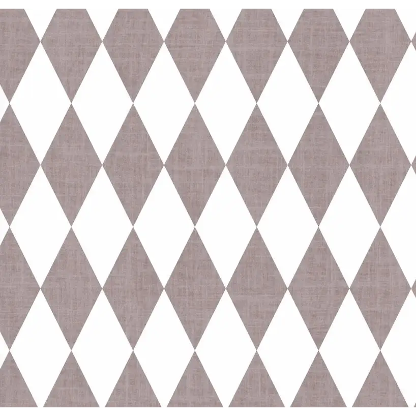 Becker Wallpaper - Diamond Harlequin - by Brittany Polatis Design - 2 feet by 9 feet / Plum / Large - Loomwell Home