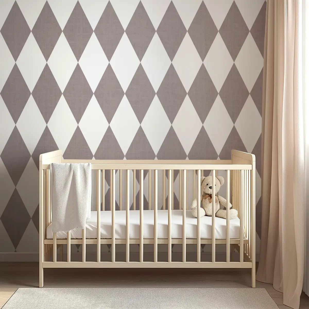 Becker Wallpaper - Diamond Harlequin - by Brittany Polatis Design - Loomwell Home Goods