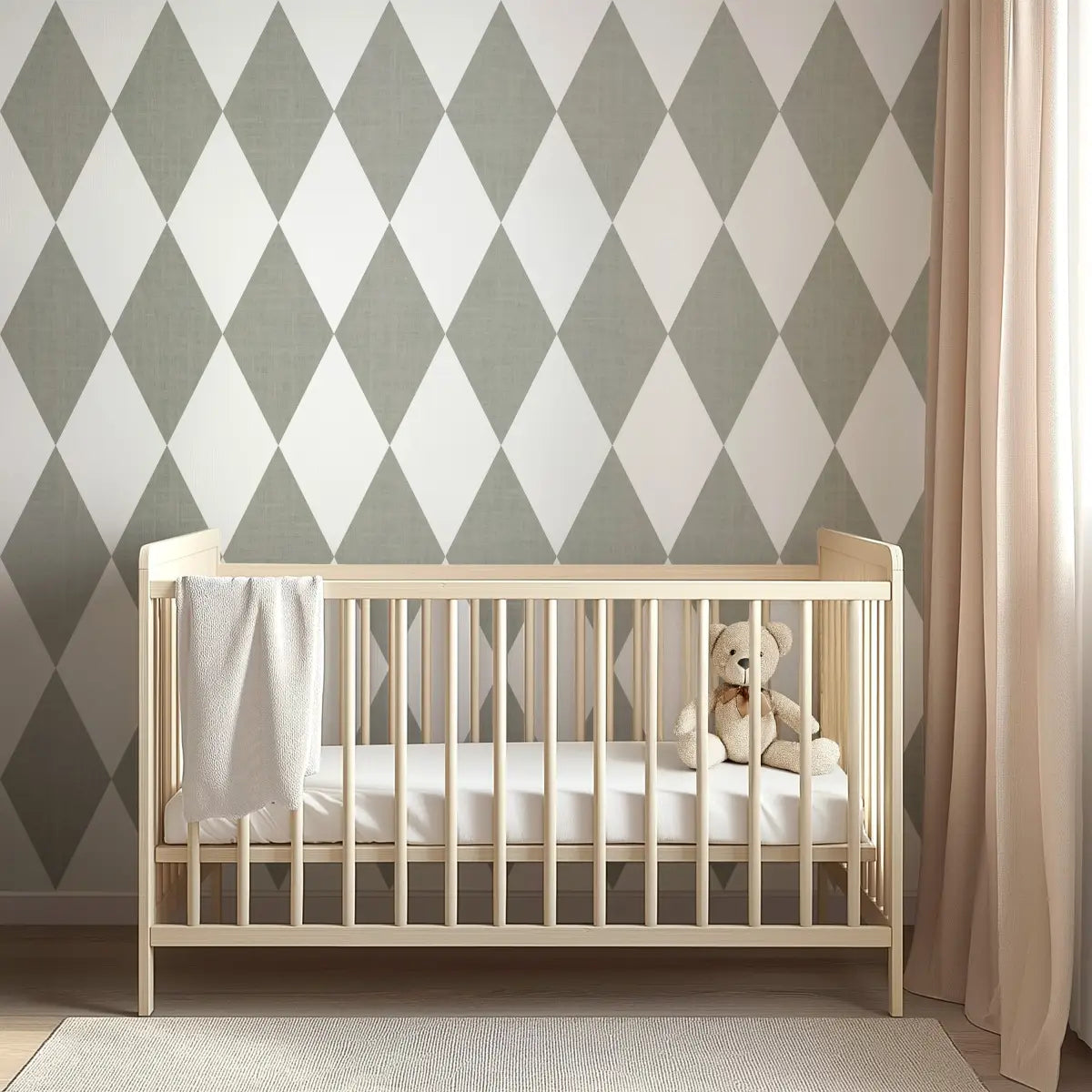 Becker Wallpaper - Diamond Harlequin - by Brittany Polatis Design - Loomwell Home Goods