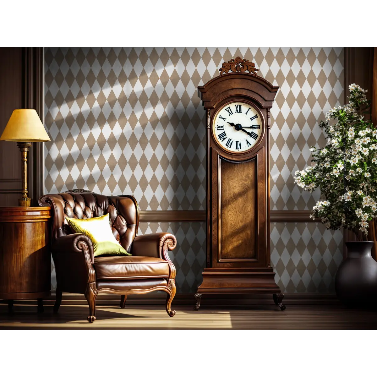 Becker Wallpaper - Diamond Harlequin - by Brittany Polatis Design - Loomwell Home Goods
