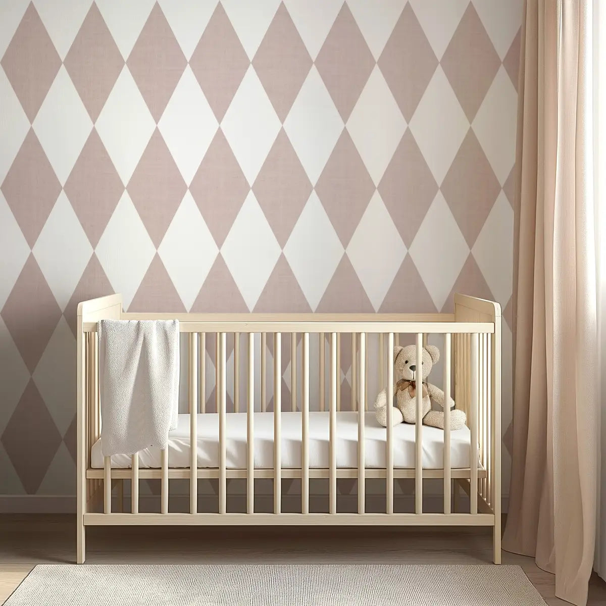 Becker Wallpaper - Diamond Harlequin - by Brittany Polatis Design - Loomwell Home Goods
