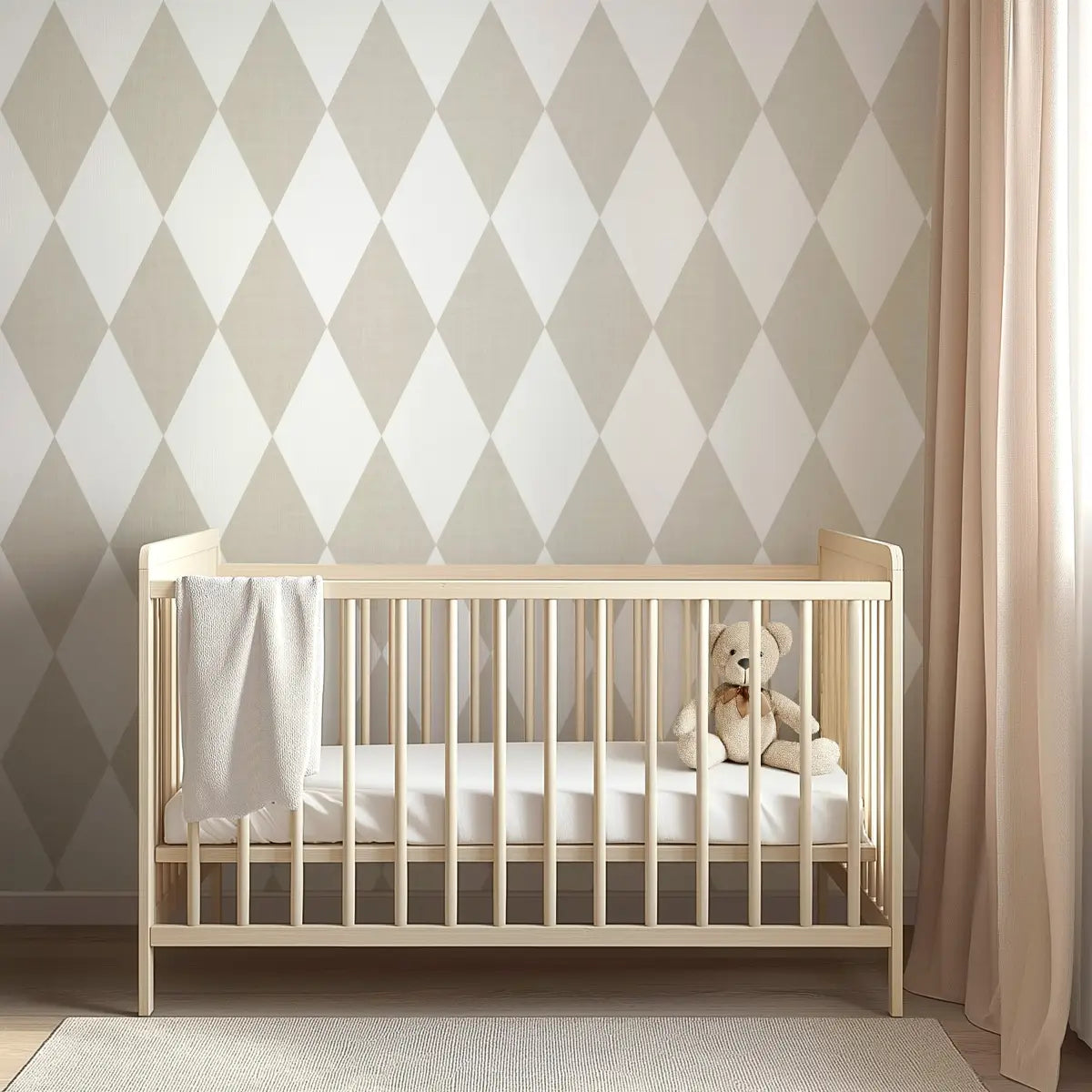 Becker Wallpaper - Diamond Harlequin - by Brittany Polatis Design - Loomwell Home Goods