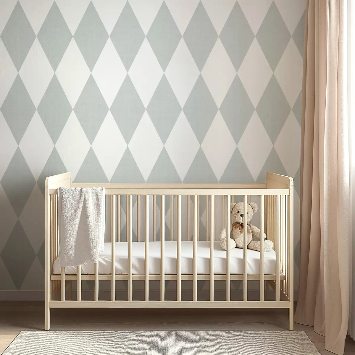 Becker Wallpaper - Diamond Harlequin - by Brittany Polatis Design - Loomwell Home Goods