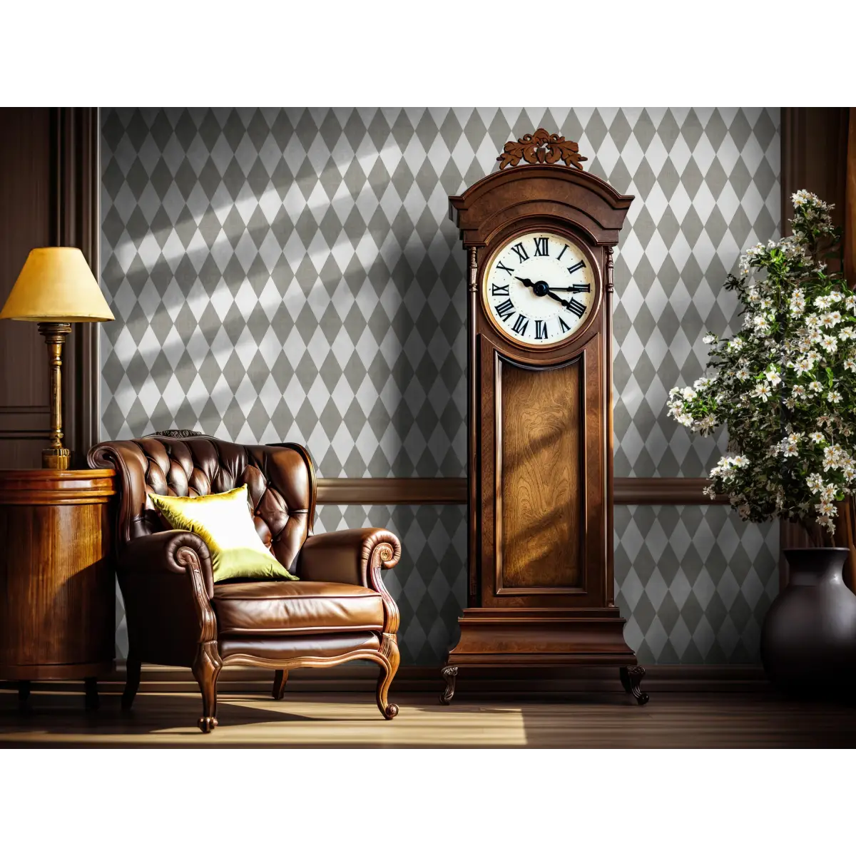 Becker Wallpaper - Diamond Harlequin - by Brittany Polatis Design - Loomwell Home Goods