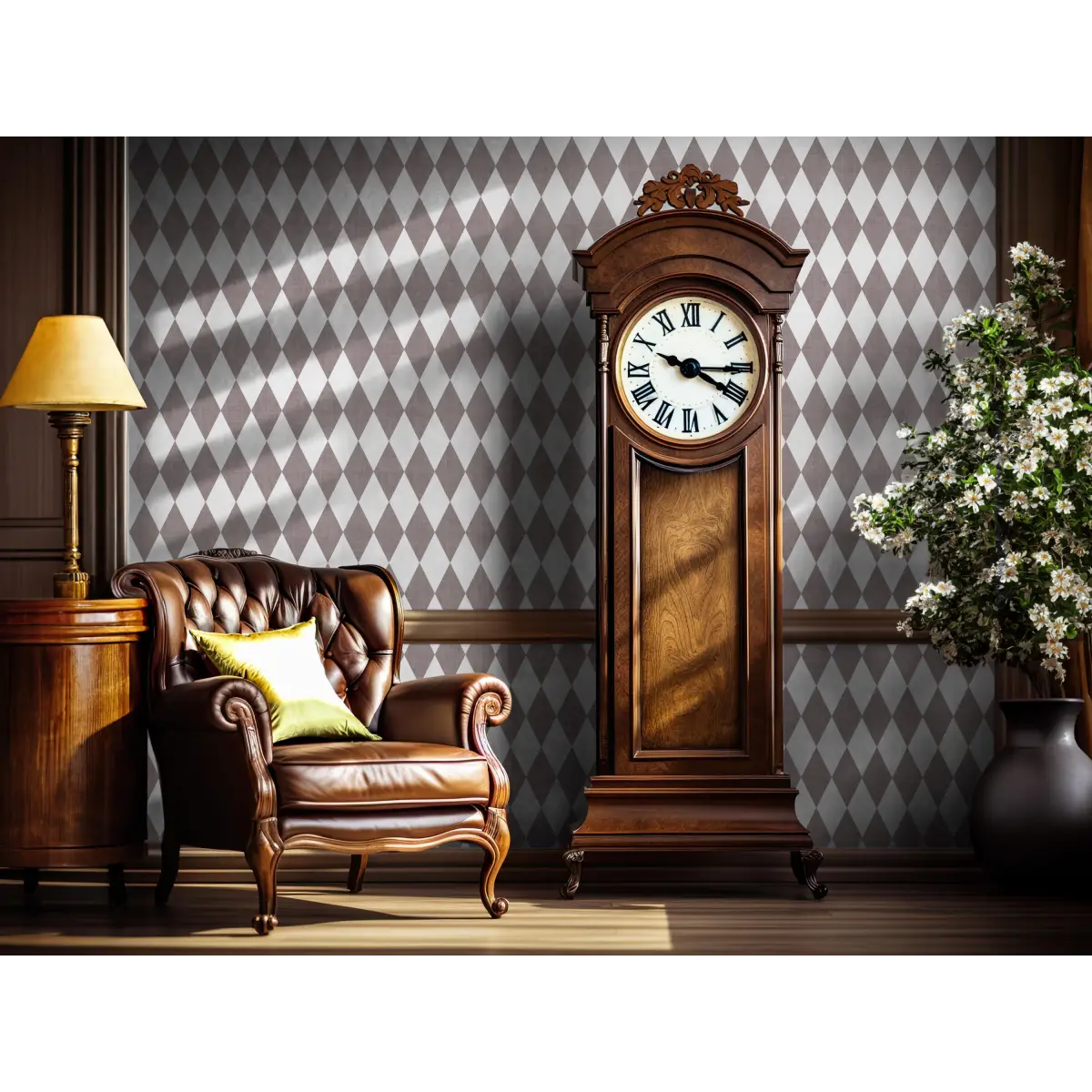 Becker Wallpaper - Diamond Harlequin - by Brittany Polatis Design - Loomwell Home Goods