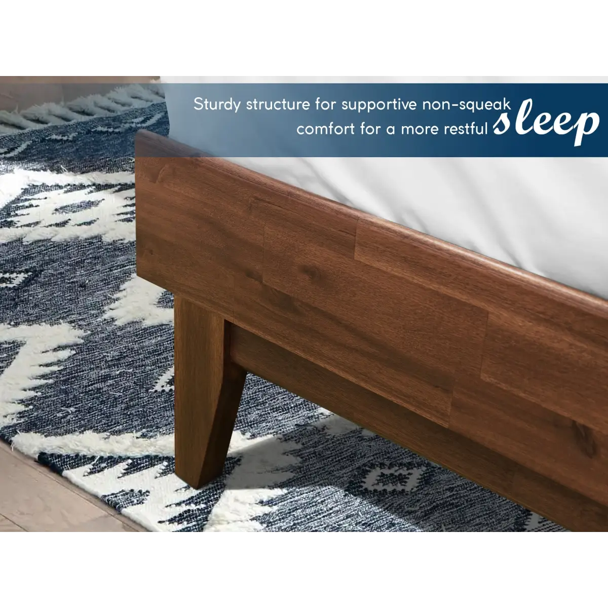 Bed Frame & Nightstand Set - Acacia Aurora - Stylish Bedroom - Megsu