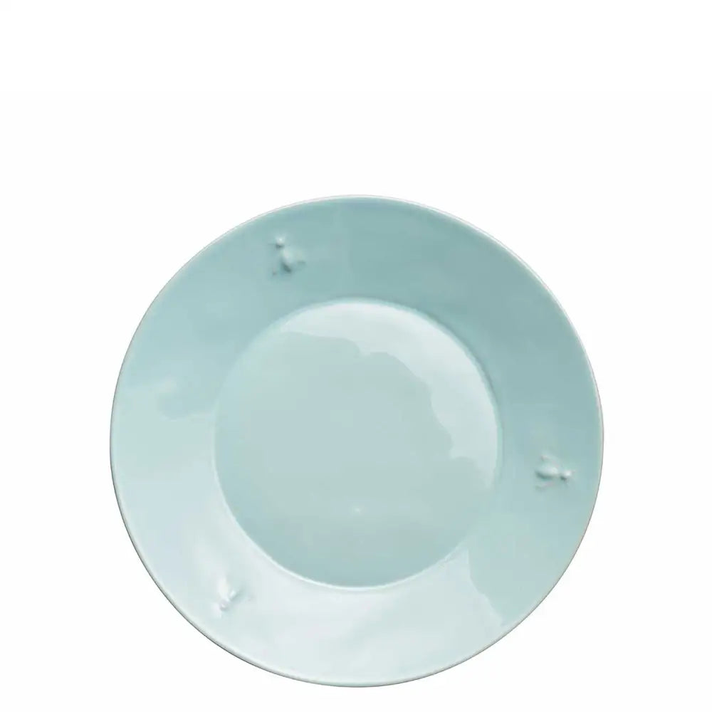 Bee Ceramic Dessert Plate Set- 4 - Blue - La Rochere NA