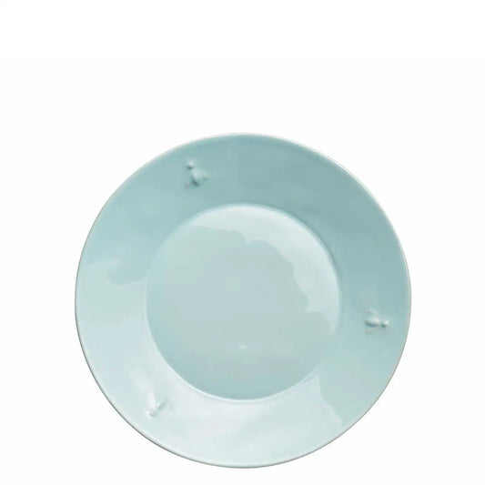 Bee Ceramic Dessert Plate Set- 4 - Blue - La Rochere NA