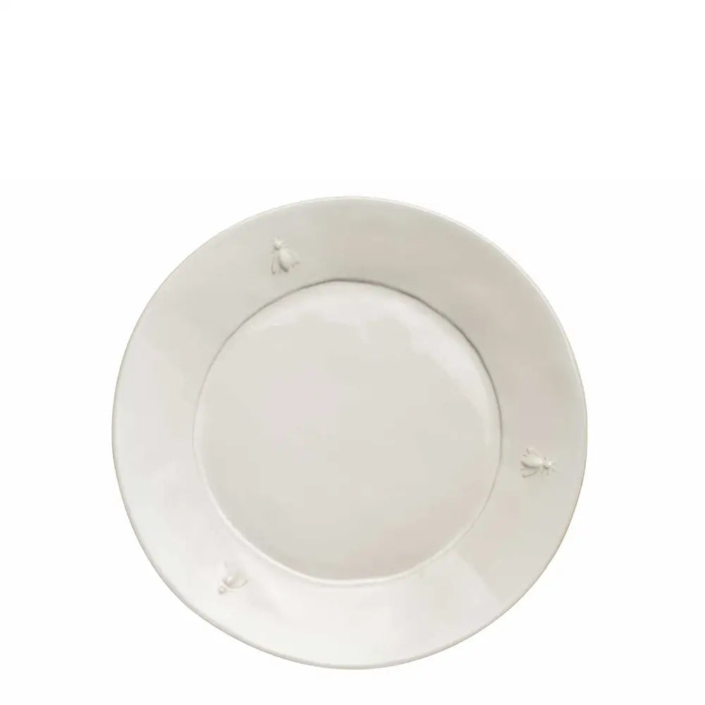 Bee Ceramic Dessert Plate Set- 4 - Ecru - La Rochere NA