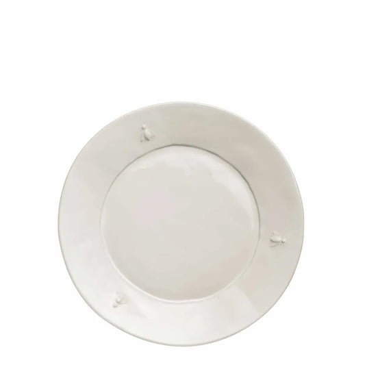 Bee Ceramic Dessert Plates - Ecru - Set of 4 - La Rochere