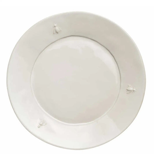 Bee Ceramic Dinner Plate Set- 4 - Ecru - La Rochere NA