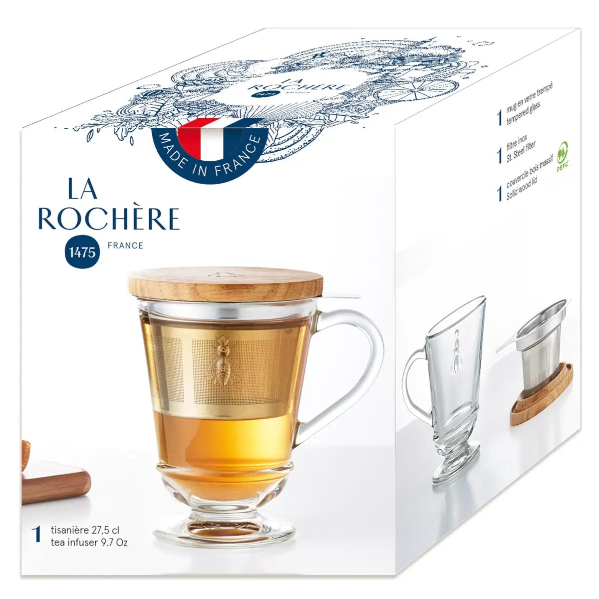 Bee Tea Infuser Mug - La Rochere NA