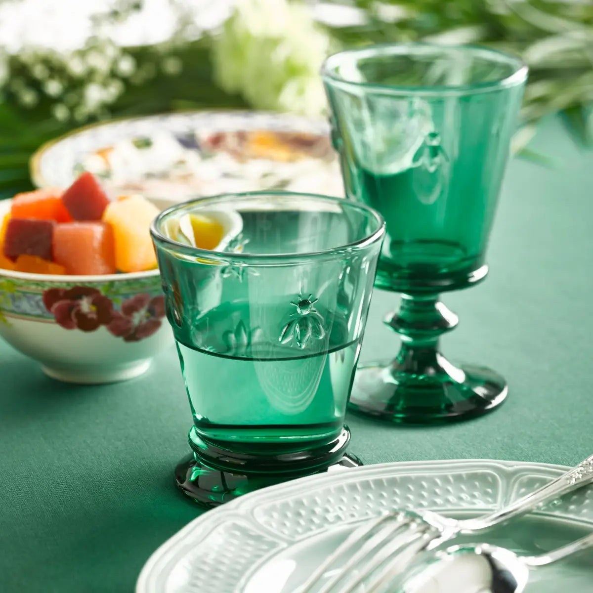 Bee Wine Glass Emerald Green - Set of 6 - La Rochere NA